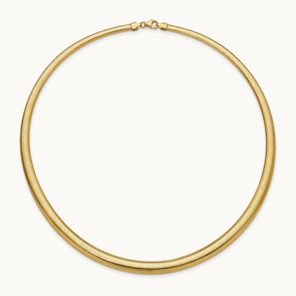 Polished Graduated Stretch Necklace, 14K — Leslie's
