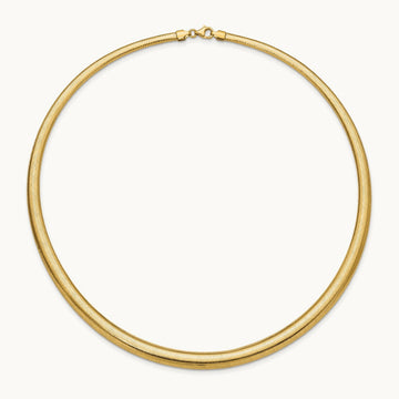 Polished Graduated Stretch Necklace, 14K — Leslie's