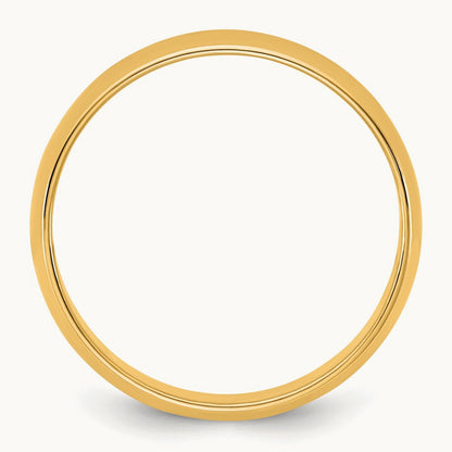 Lightweight Half Round Band, 5.5mm, 10K Yellow Gold