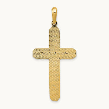 Polished Crucifix Pendant, 14K