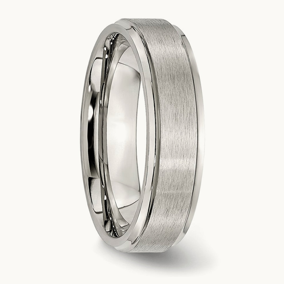 Brushed and Polished Grooved Edge Band — 6mm