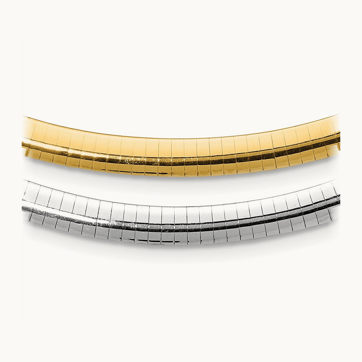 Lt Reversible Omega with extender Necklace — 18mm, 6mm