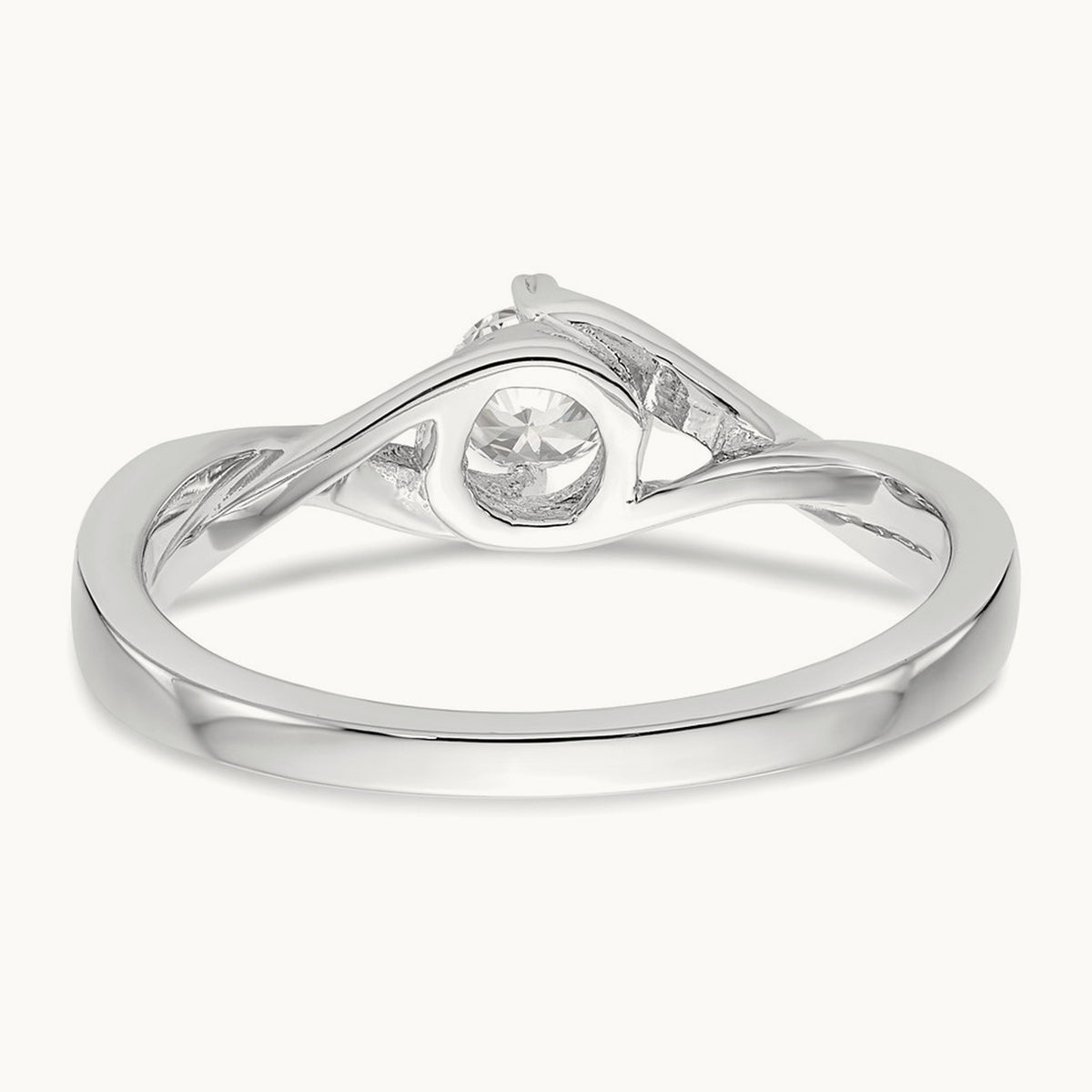 First Promise Diamond Semi-Mount Promise/Engagement Ring, 14K White Gold
