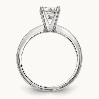 1ct. Heavy-Weight 4-Prong Solitaire Ring Mounting, Platinum