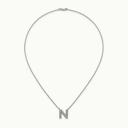 Initial N Necklace, 0.25 ct tw Lab-Grown Diamond