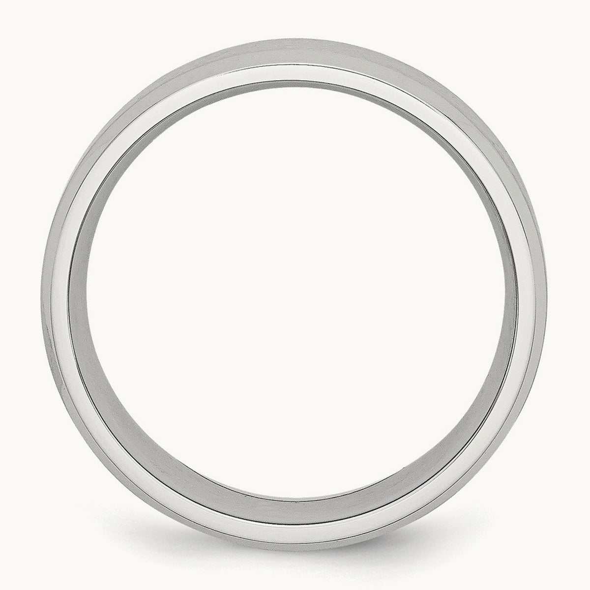 Cobalt Satin and Polished Beveled Edge Band — 7mm (2)