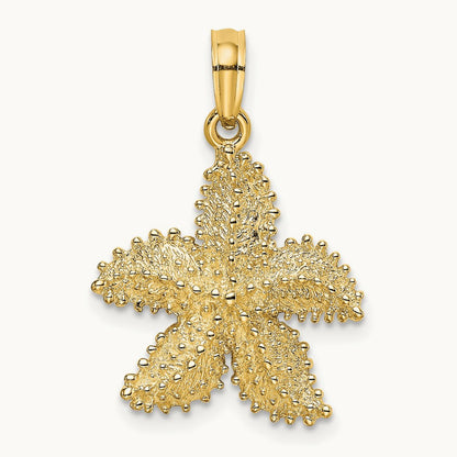 Textured Starfish Charm — 24mm