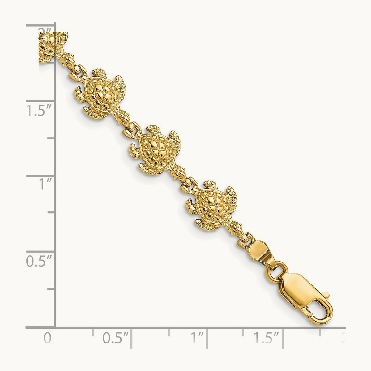 Turtle Bracelet, 14K
