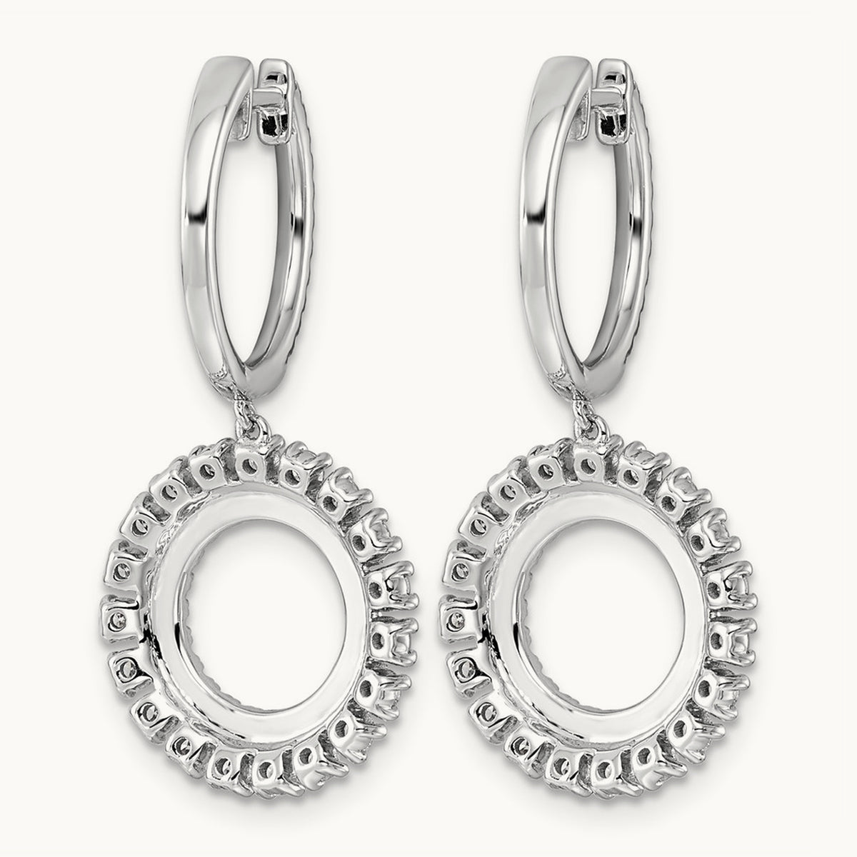 Dangle Hoop Earrings, 1.50-2.00 ct tw Lab-Grown Diamond