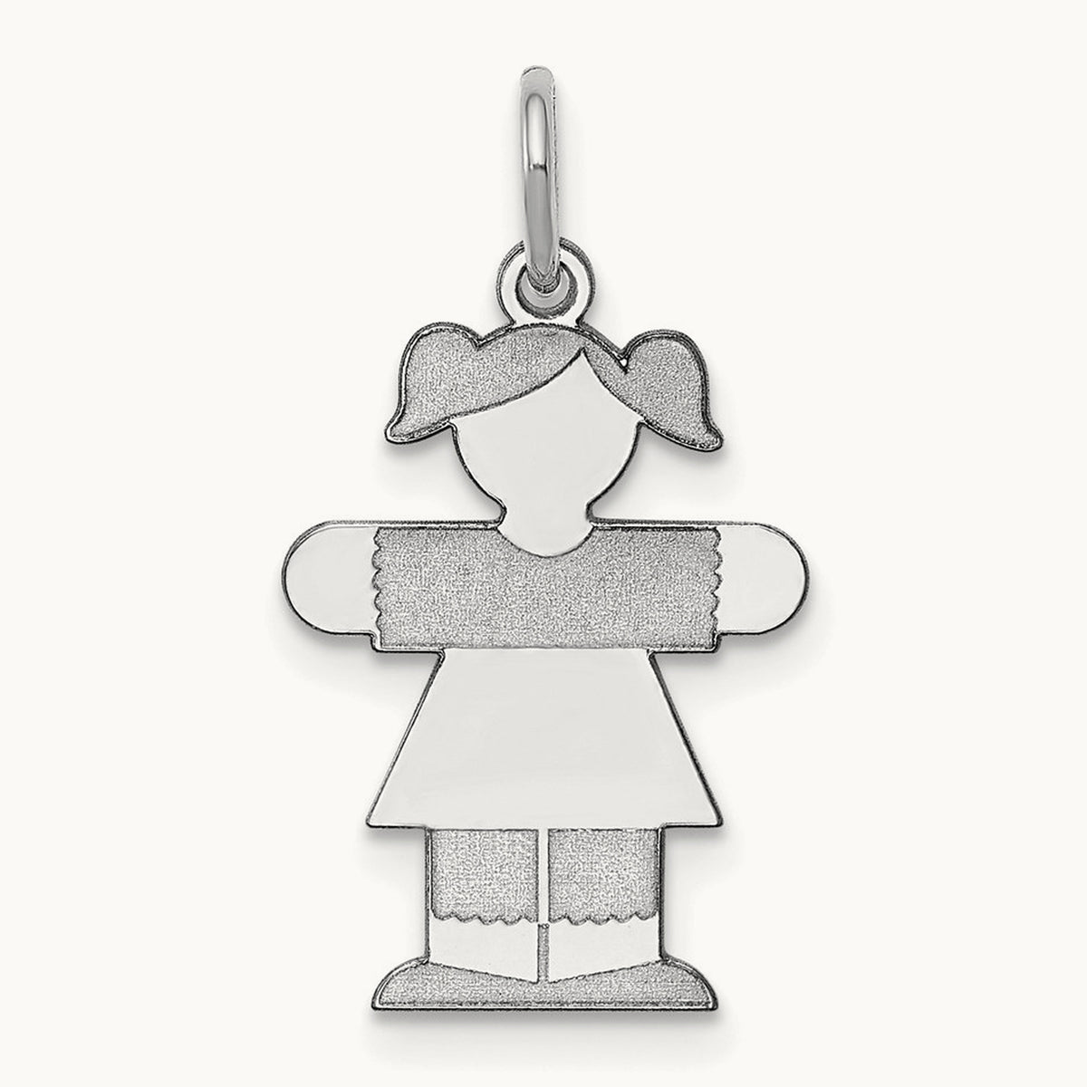 Kid Charm — 14K White Gold