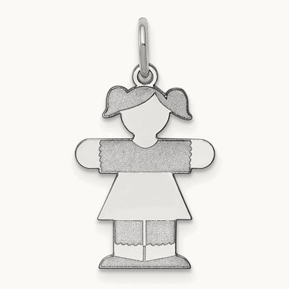 Kid Charm — 14K White Gold