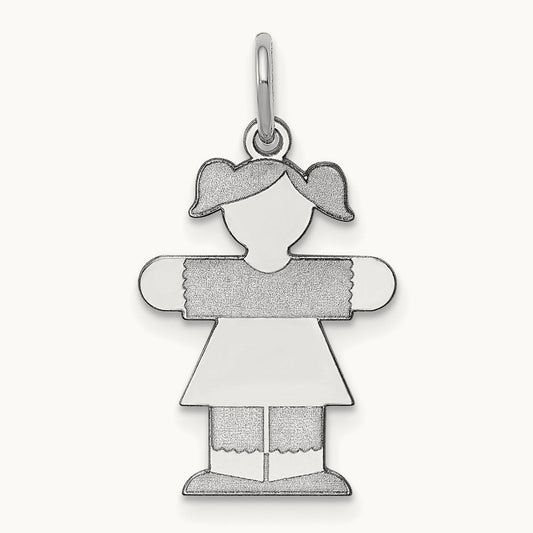 Kid Charm — 14K White Gold