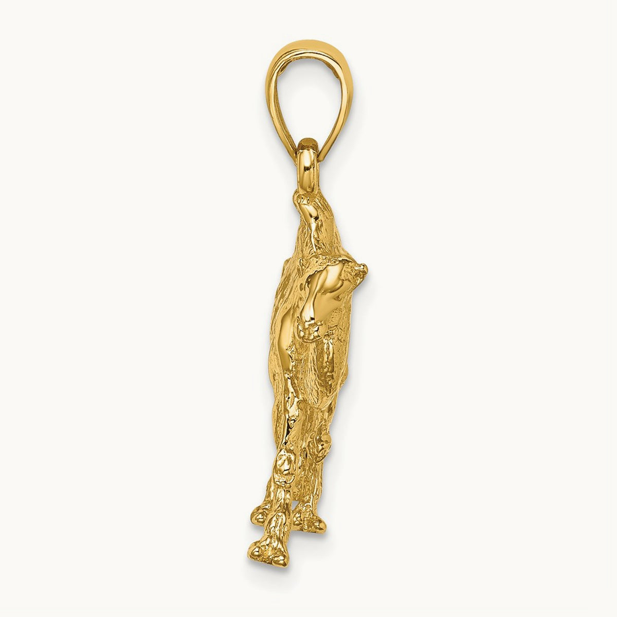 3-D Camel Charm, 14K