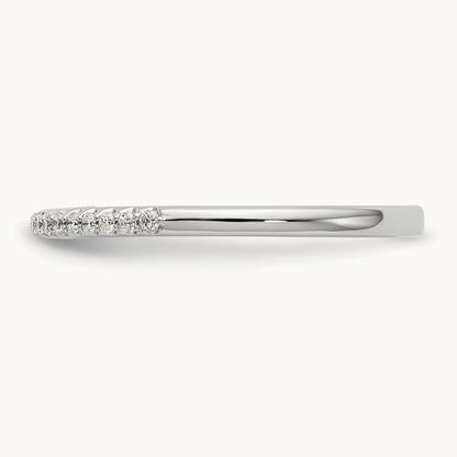 Diamond Wedding Band, 14K White Gold