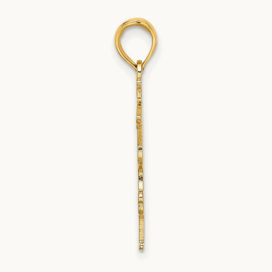 Solid Polished Gymnast Charm — 20.5mm