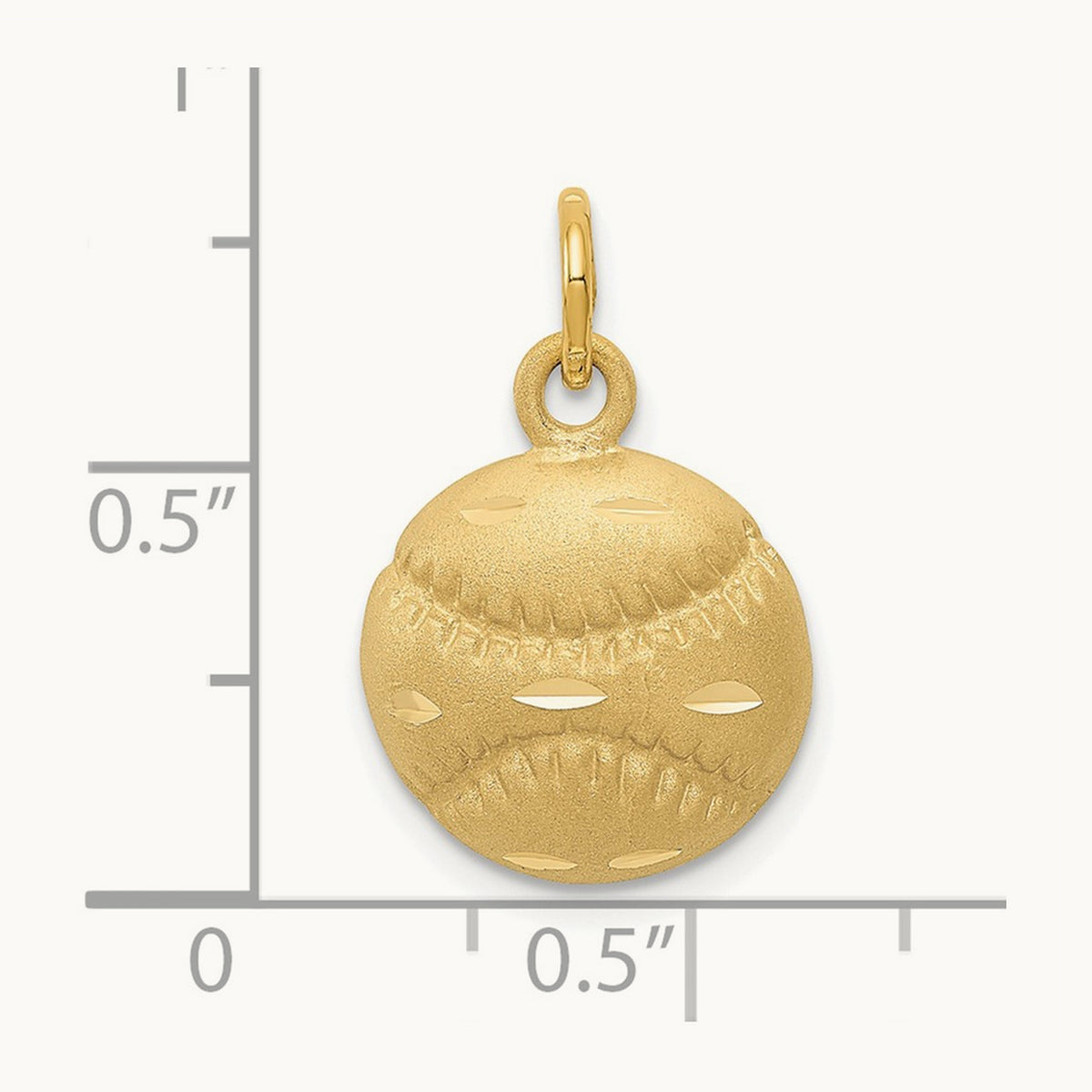 Baseball Charm, 14K