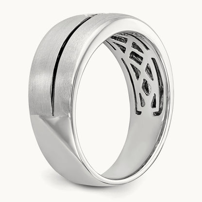 Enameled Men's Ring, 0.20 ct tw