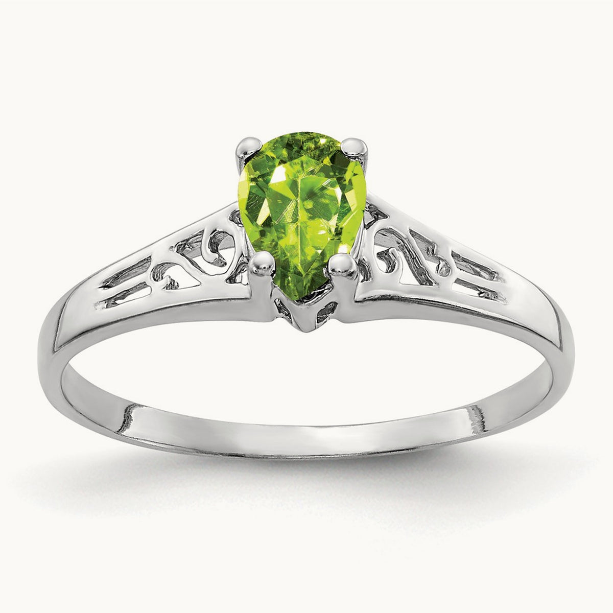 Pear Peridot ring — photo set