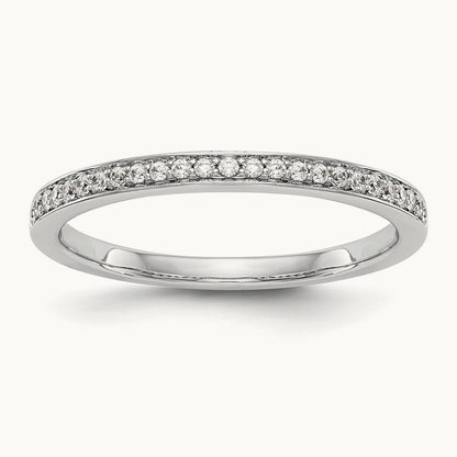 Diamond Wedding Band, 14K White Gold