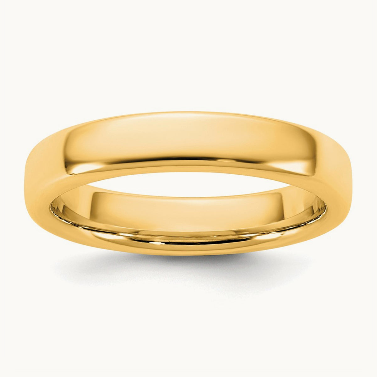 European Comfort Fit Band — 14K Yellow Gold, 4mm