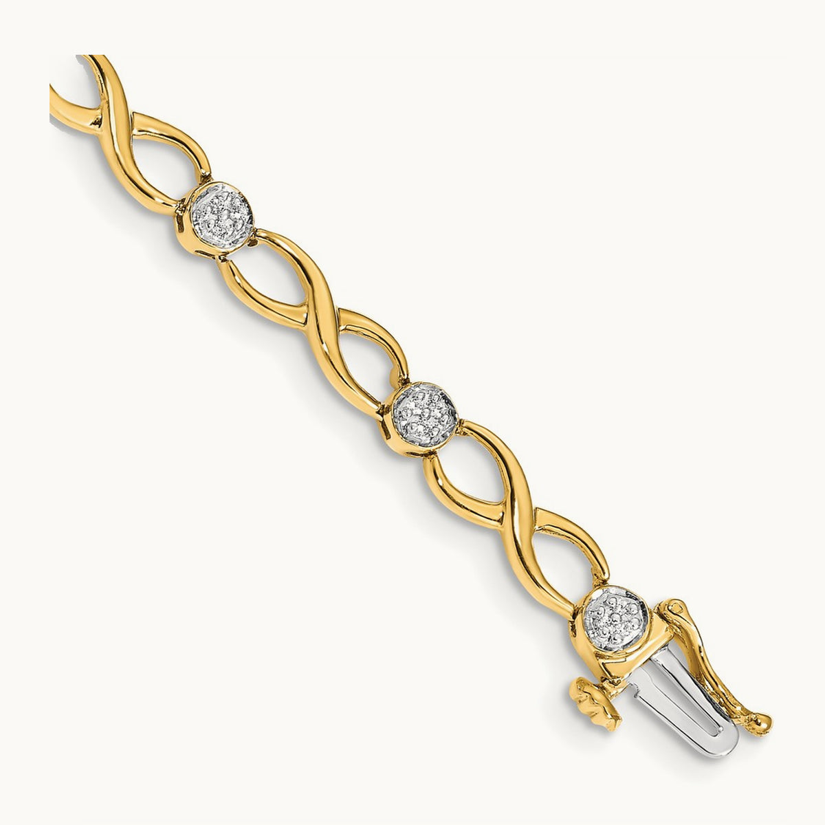 Diamond Infinity Bracelet, 14K