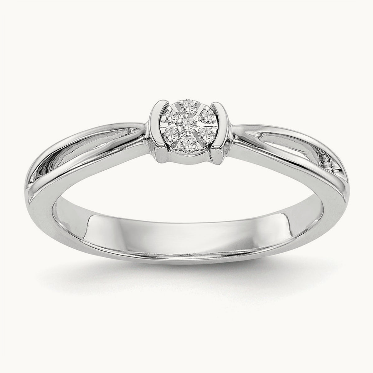 First Promise Complete Diamond Promise/Engagement Ring, 14K White Gold