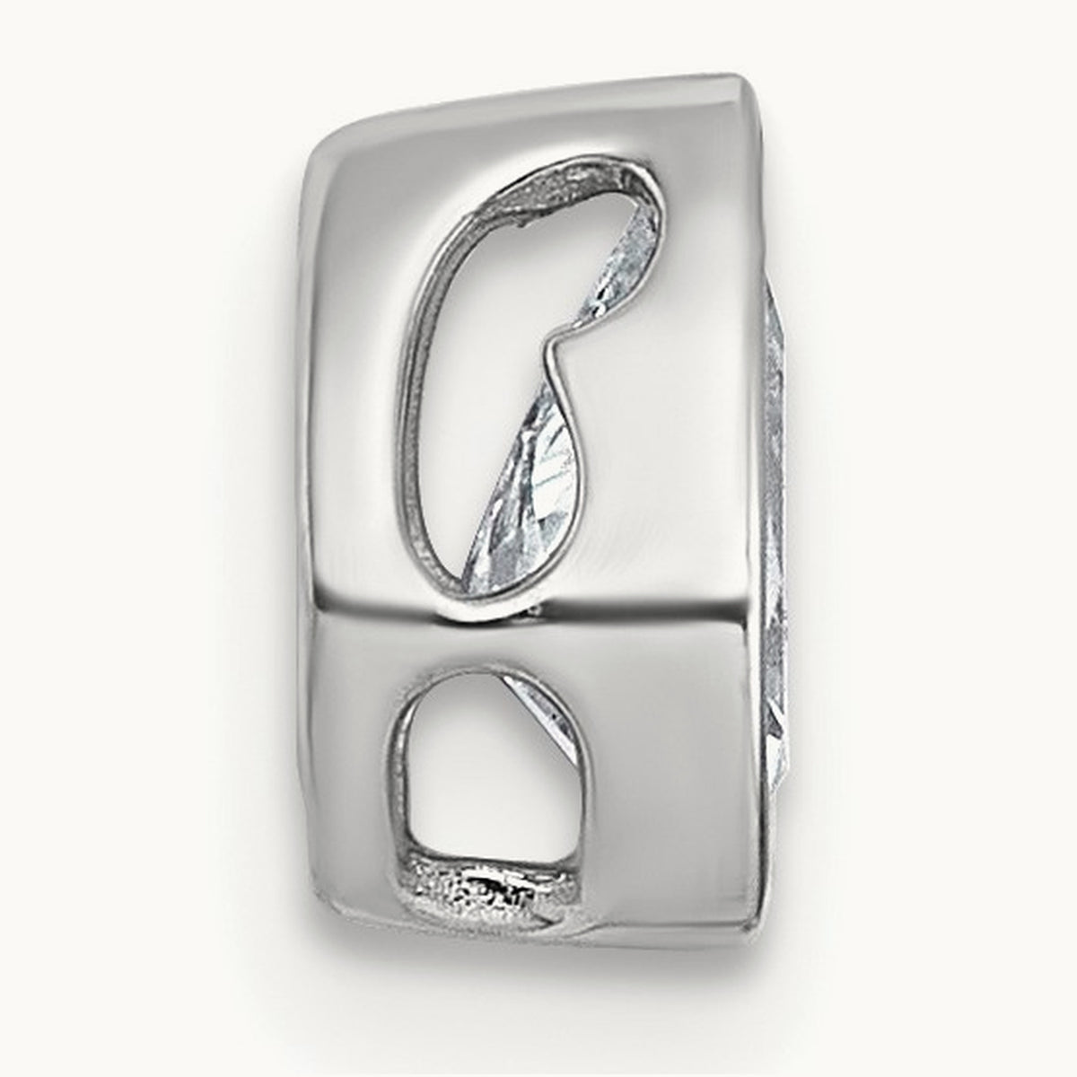 Pear Bezel Chain Slide, 0.25-3.00 ct tw Lab-Grown Diamond — 5/8 ct, VS (Best), 14K White Gold