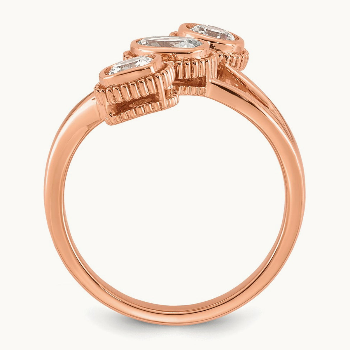 3 Stone Fashion Ring, 1.00 ct tw Lab-Grown Diamond