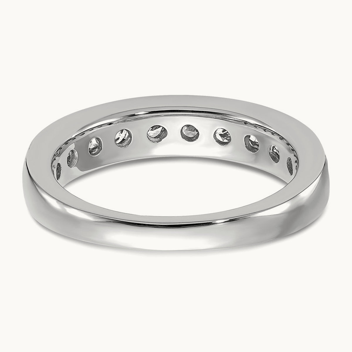 Channel Set Band, 0.10-1.00 ct tw Lab-Grown Diamond — 1 ct, 14K White Gold