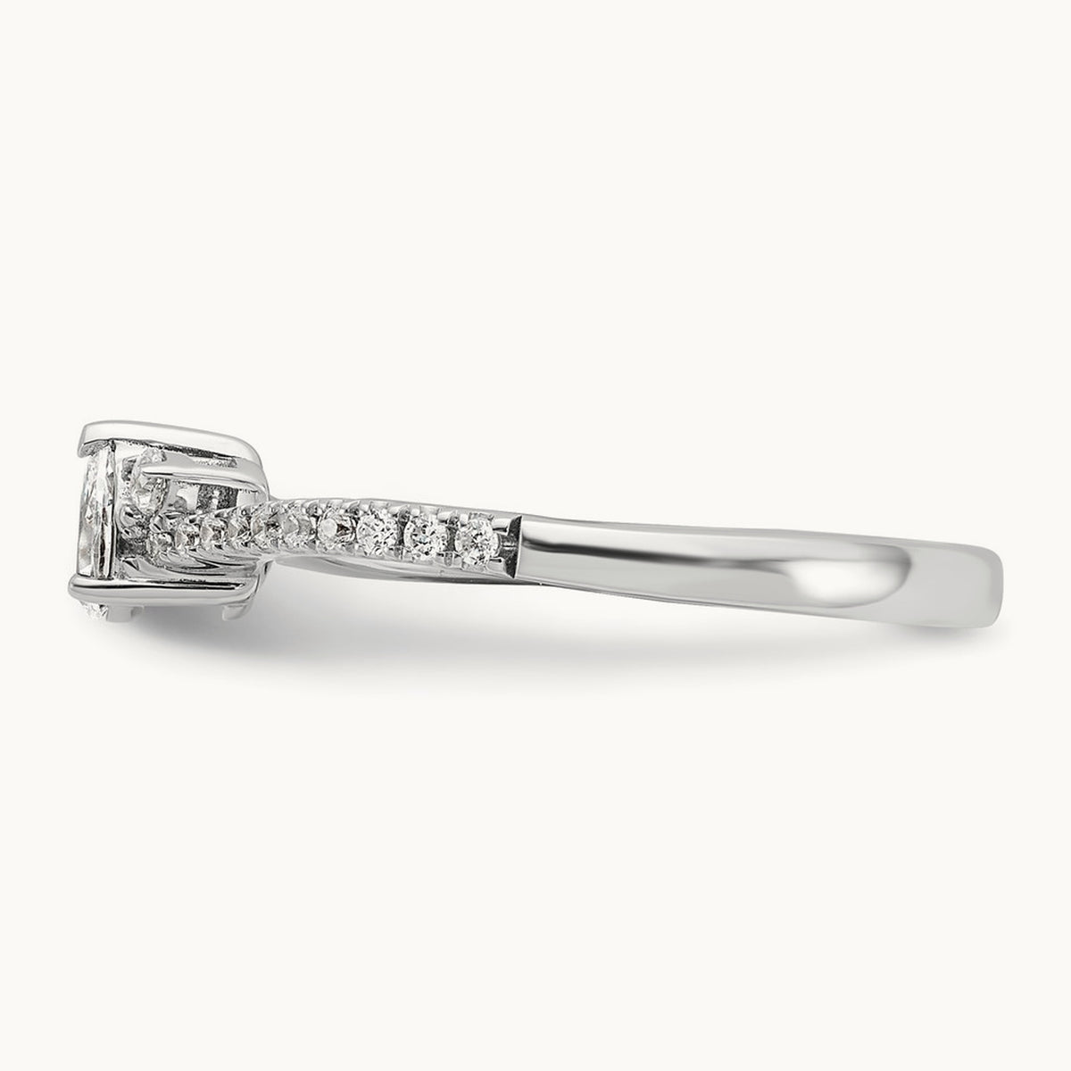 Pear Center Promise/Engagement Ring, 0.50 ct tw