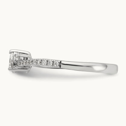 Pear Center Promise/Engagement Ring, 0.50 ct tw