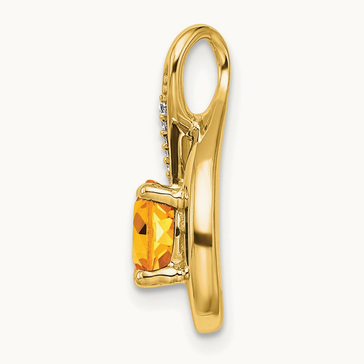 Citrine and Diamond Pendant — photo set