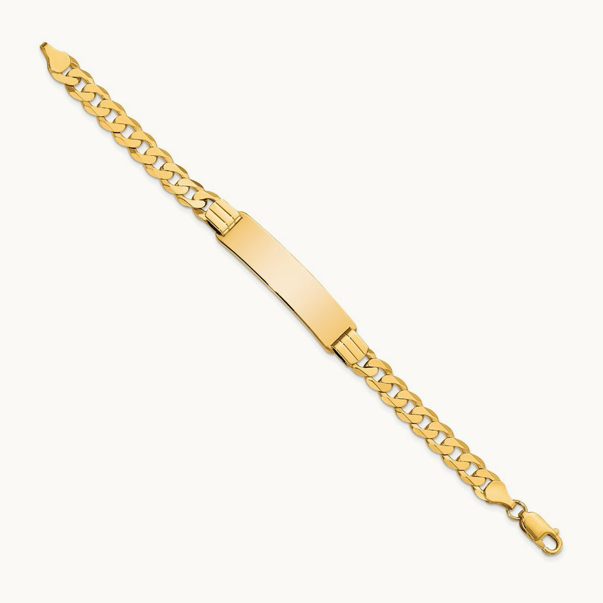 Curb Link ID Bracelet, 14K