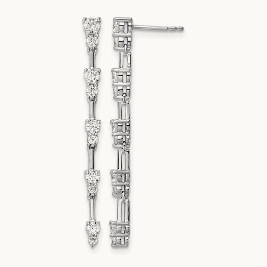 Dangle Post Earrings, 1.00 ct tw Lab-Grown Diamond