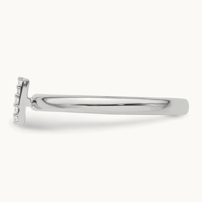 Stackable Diamond Ring — 14K White Gold, I