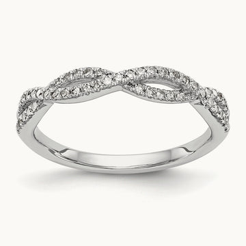 Diamond Wedding Band, 14K White Gold