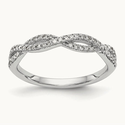 Diamond Wedding Band, 14K White Gold