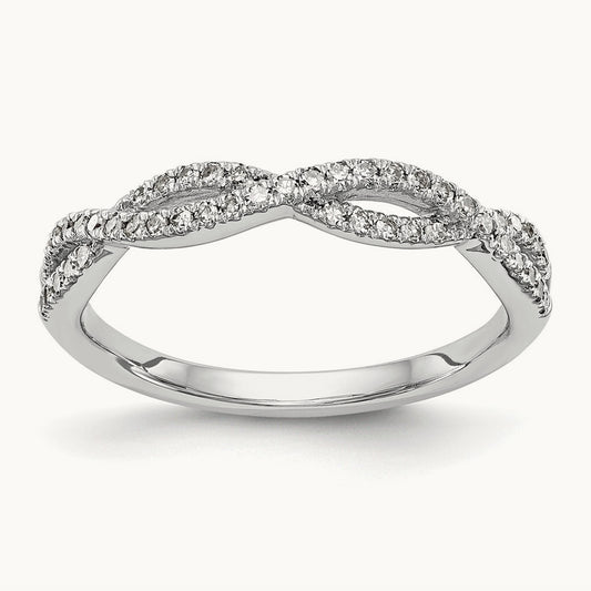 Diamond Wedding Band, 14K White Gold