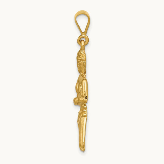 Satin Diamond-cut Virgo Zodiac Charm — 40mm
