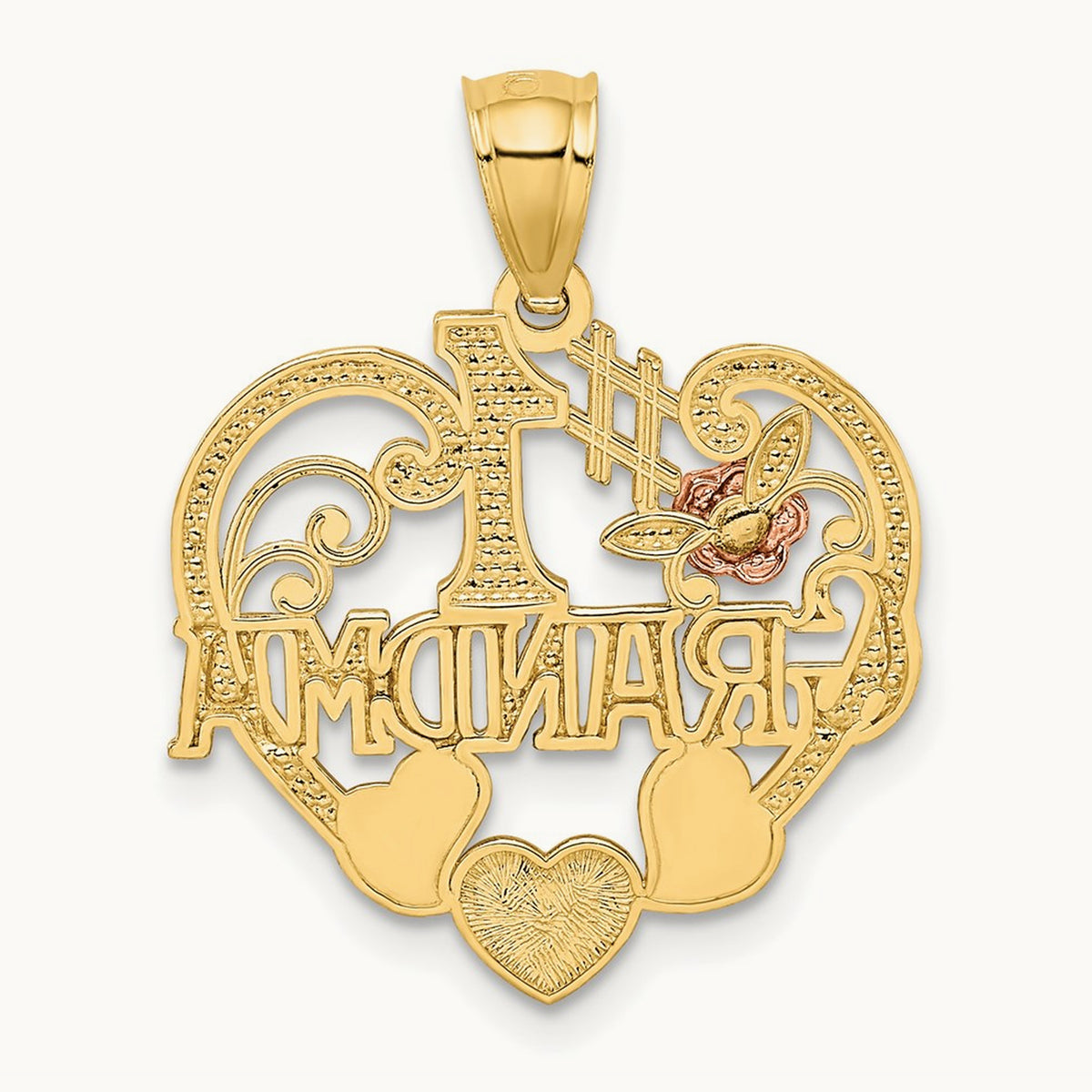 w/ #1 GRANDMA Heart Pendant — photo set