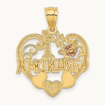 w/ #1 GRANDMA Heart Pendant — photo set