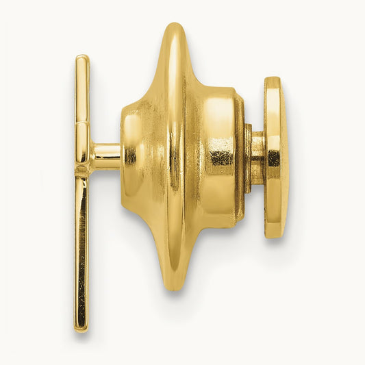Polished Cross Tie Tac — photo set