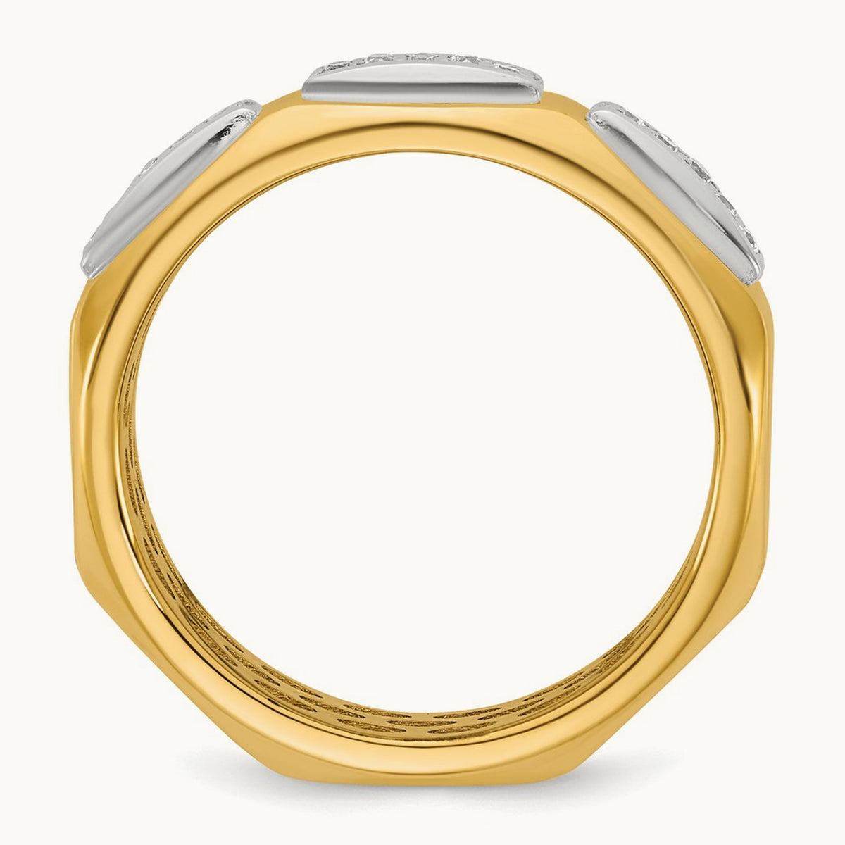 14ktt IB Goodman Mens Satin Diamond Ring Mounting
