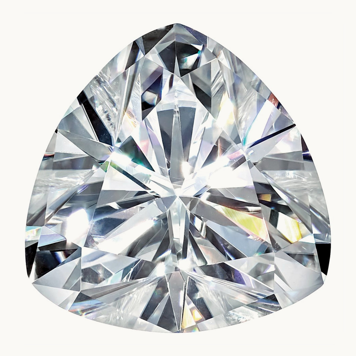 Trillion Pure Light D-E-F Moissanite, 6.5mm