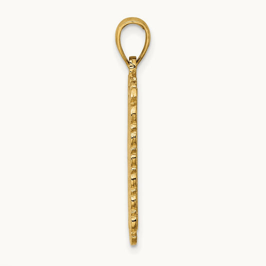 Queen Playing Card Charm, 14K