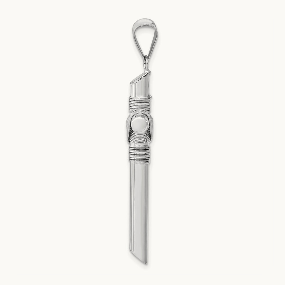 Center Wrap Tube Cross Pendant — 42.76mm