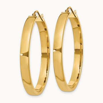 Polished Hoop Earring, 14K