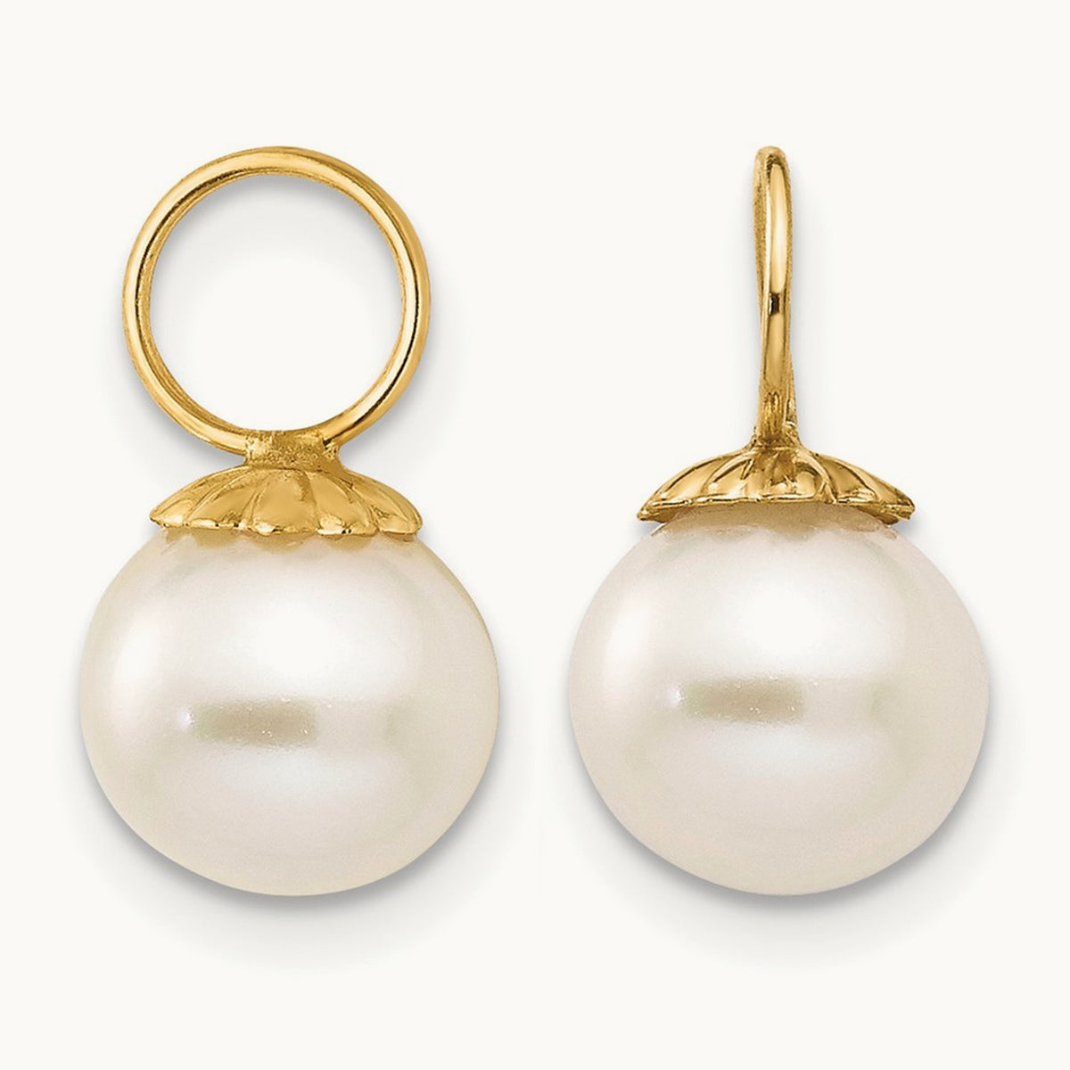 Madi K FW Cultured Pearl Hoop Enhancers, 14K