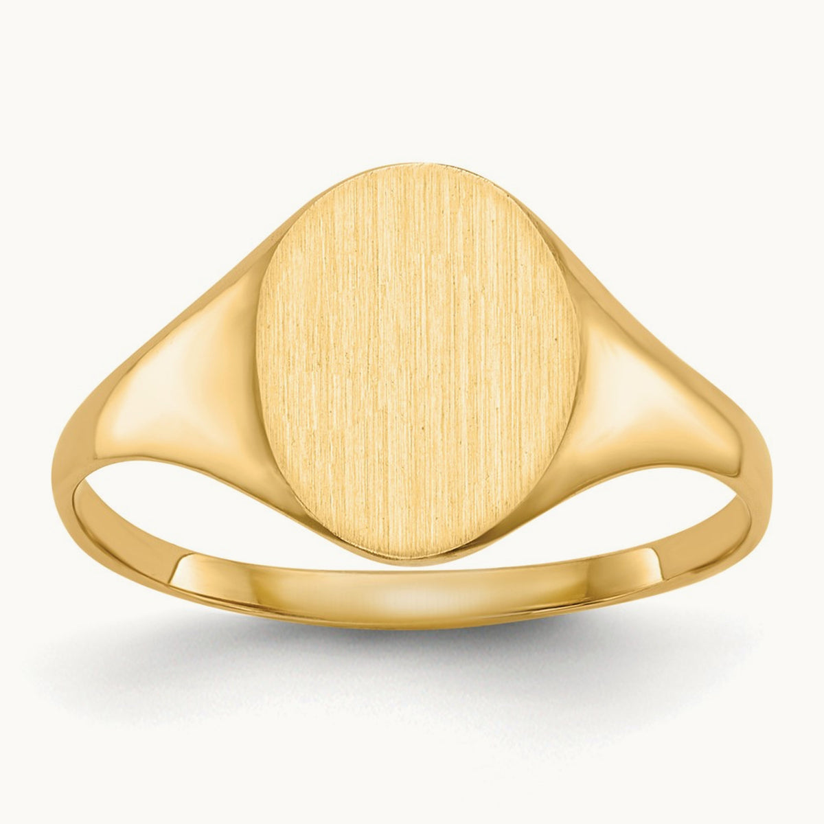 8.5x10. Closed Back Signet Ring, 0mm, 14K