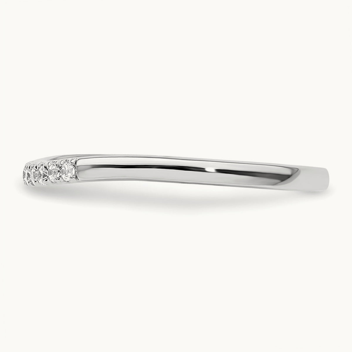 Diamond Wedding Band, 14K White Gold